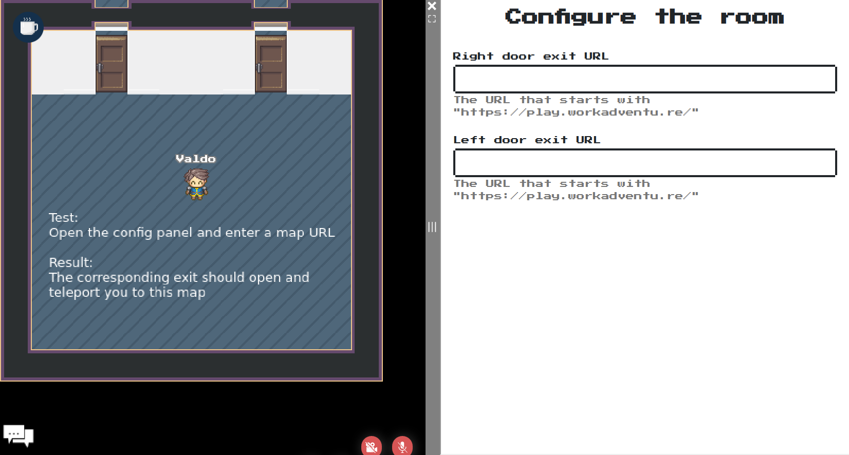 Global configuration panel