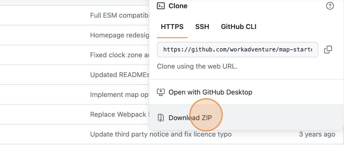 Click "download" button