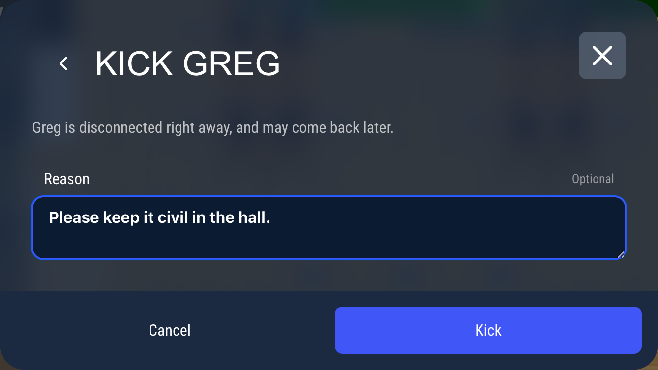 The kick step