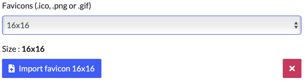 Screenshot of the "edit your world" - A size of favicon.
